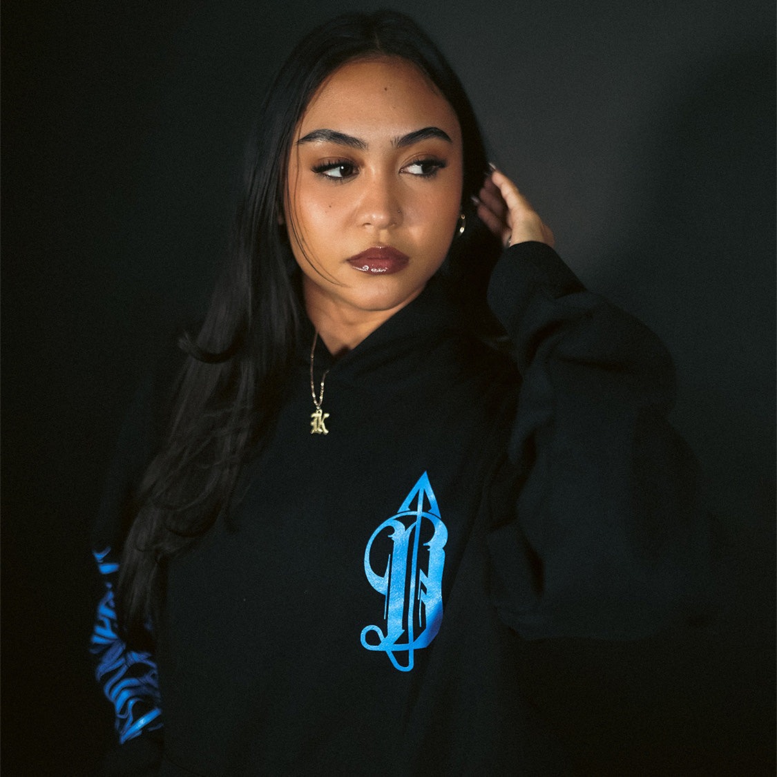 Divinity Hoodie - Black/Blue